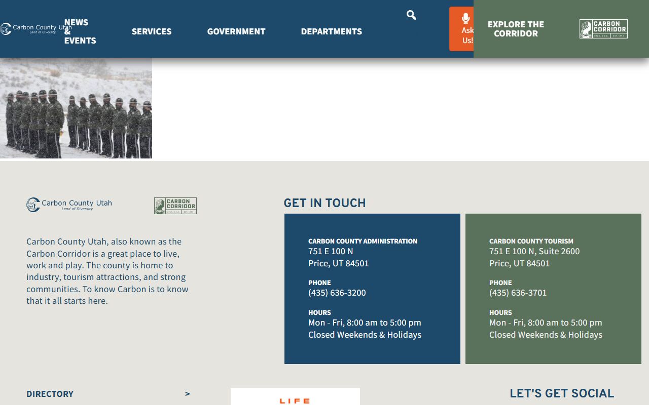 Carbon County Jail Roster sheriff page